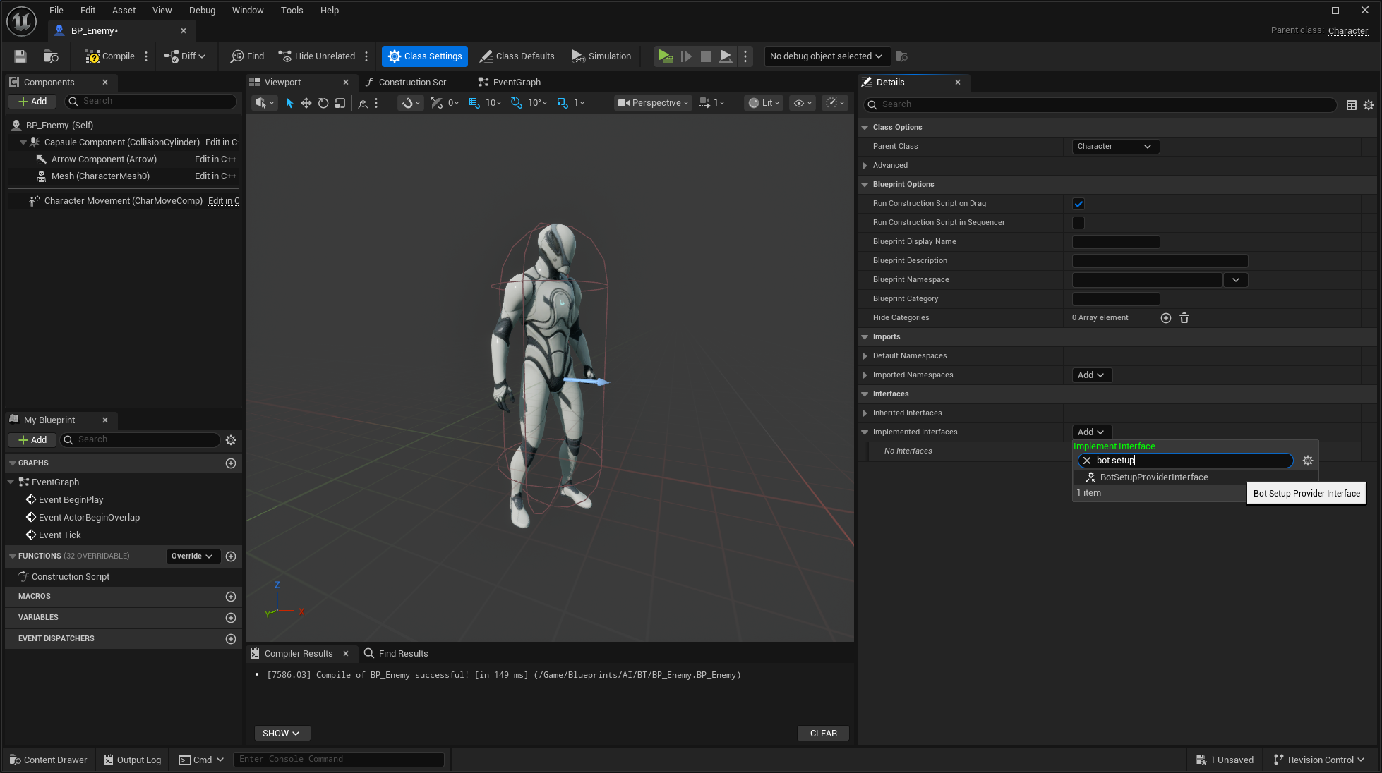 Adding the Bot Setup Provider Interface