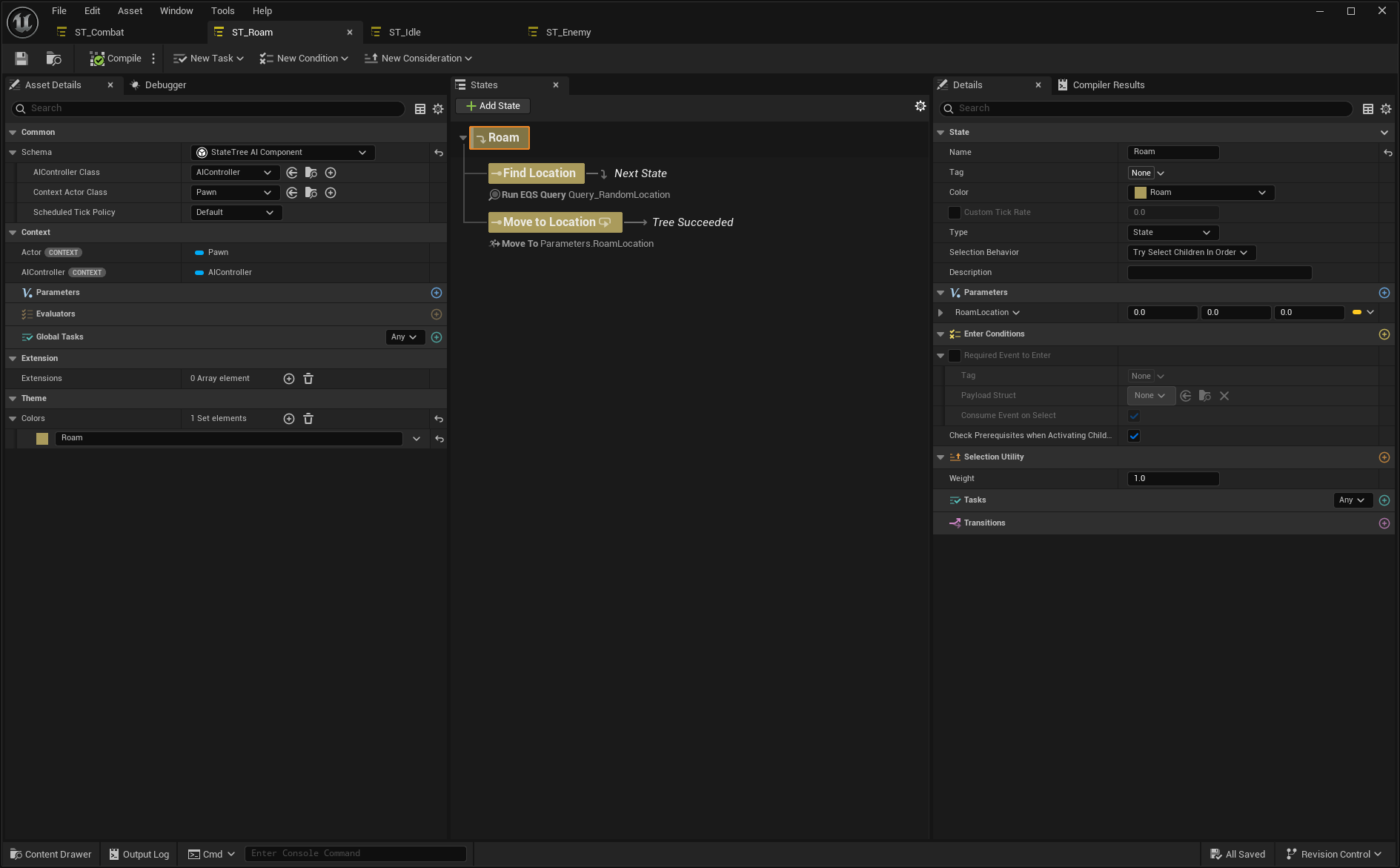 Dynamic Roam State Tree