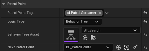 Patrol Point with a Behavior Tree
