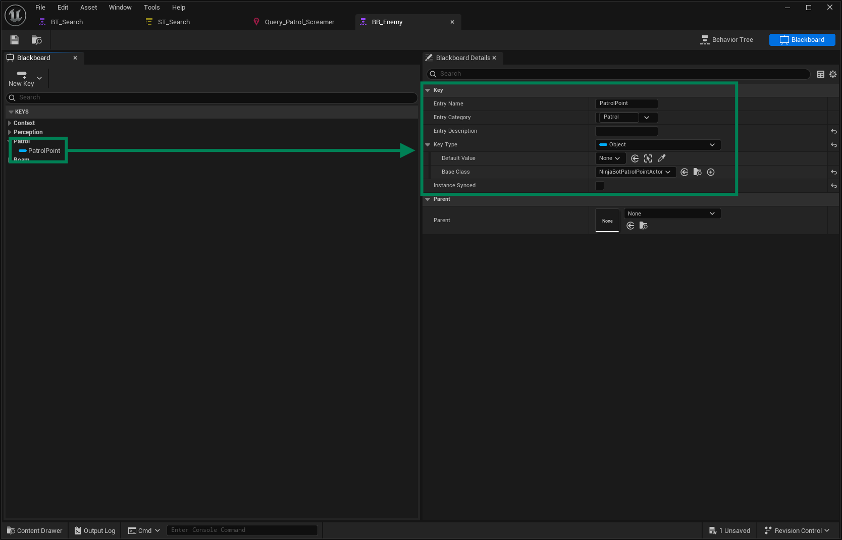 Patrol Point Blackboard