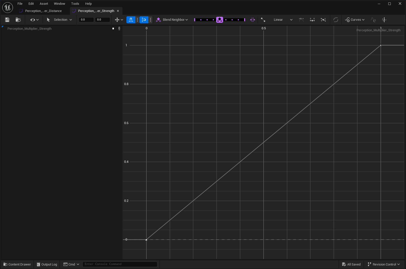 Strength Modifier Curve Sample