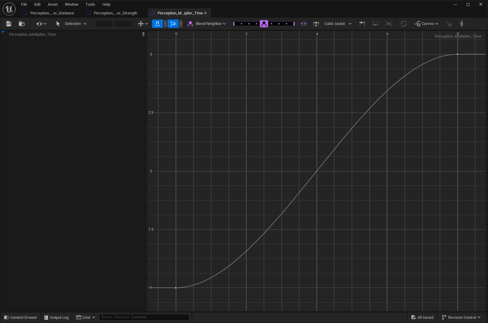 Strength Modifier Curve Sample