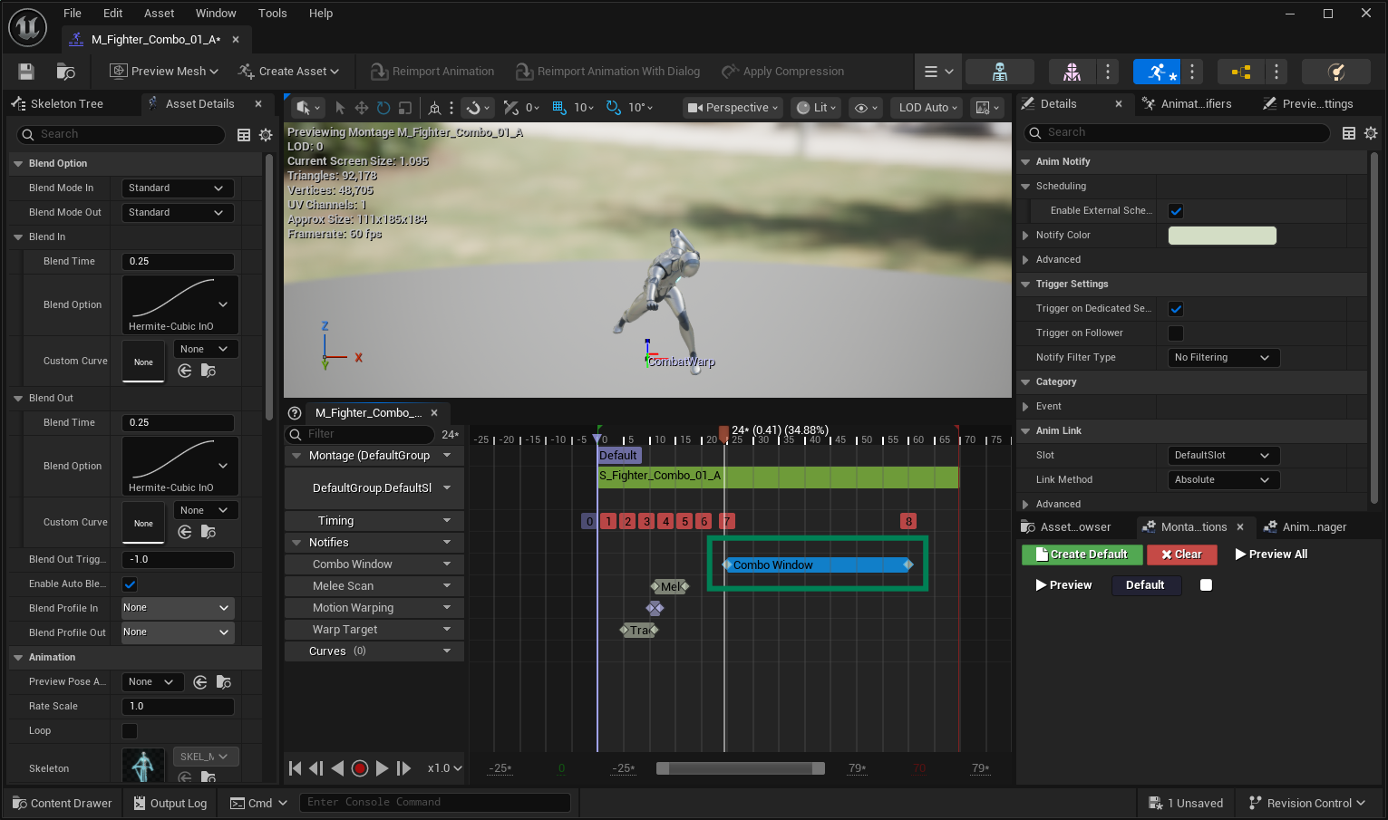 Cast Animation Montage (with Notify) Cast Animation Montage (with Notify)