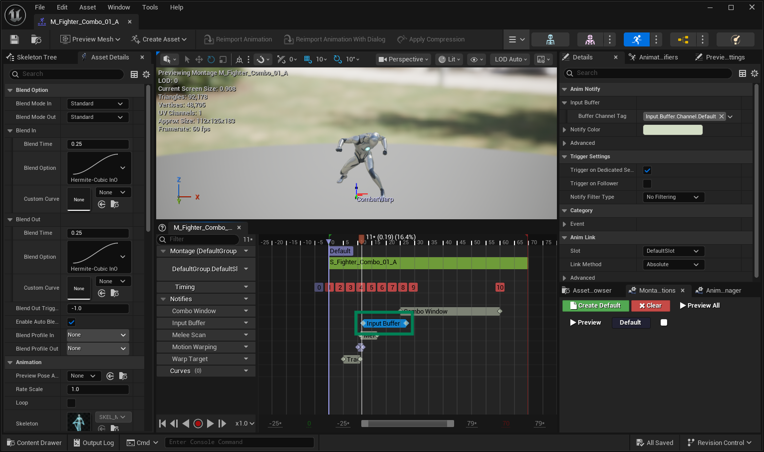Input Buffer Animation Notify State Input Buffer Animation Notify State