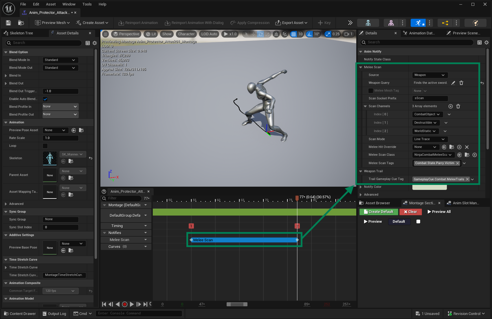 Melee Scan Notify State Melee Scan Notify State