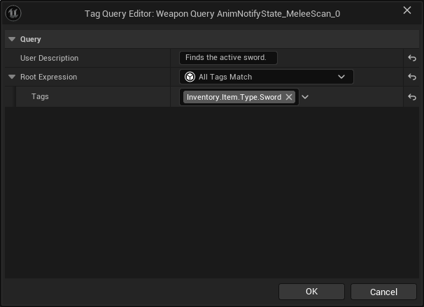 Melee Scan Weapon Query Melee Scan Weapon Query