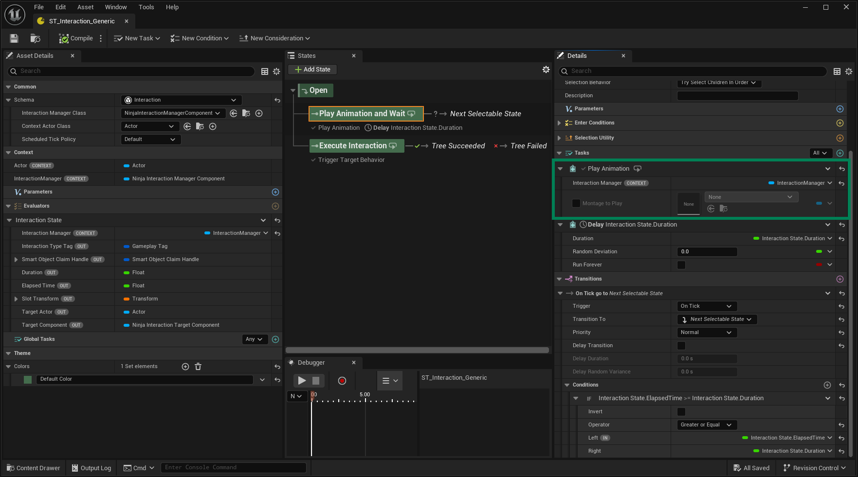 Play Animation task in the State Tree Play Animation task in the State Tree
