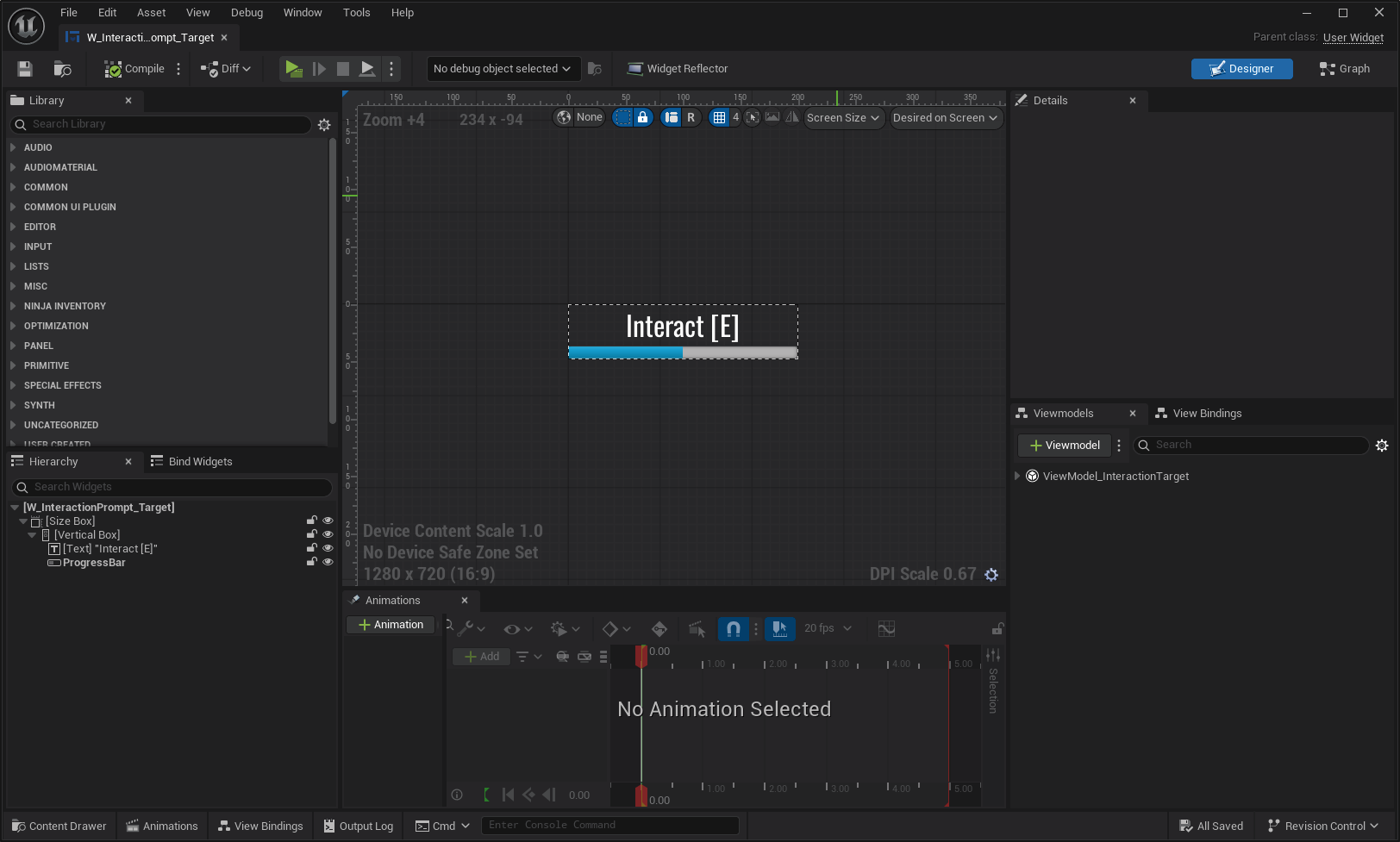 Progress Bar added to the prompt widget Progress Bar added to the prompt widget