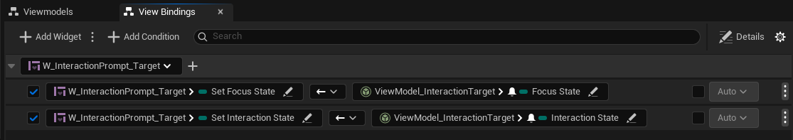 Bindings to SetFocusState and SetInteractionState Bindings to SetFocusState and SetInteractionState