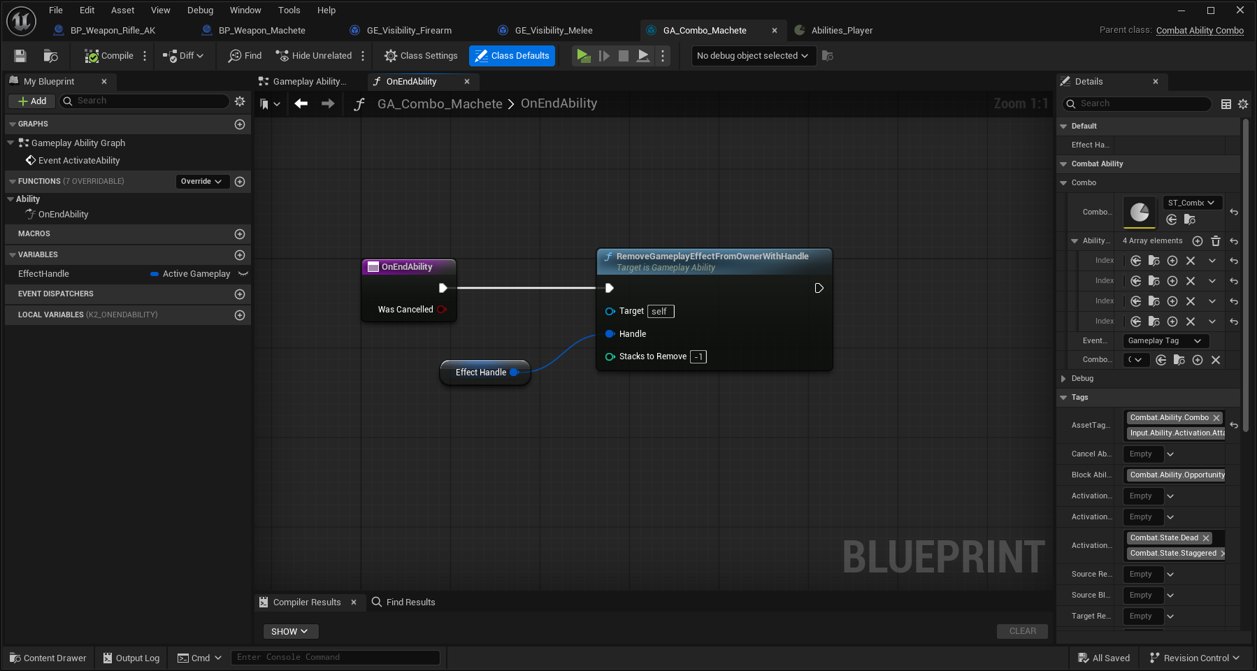 Remove melee effect on ability end Remove melee effect on ability end