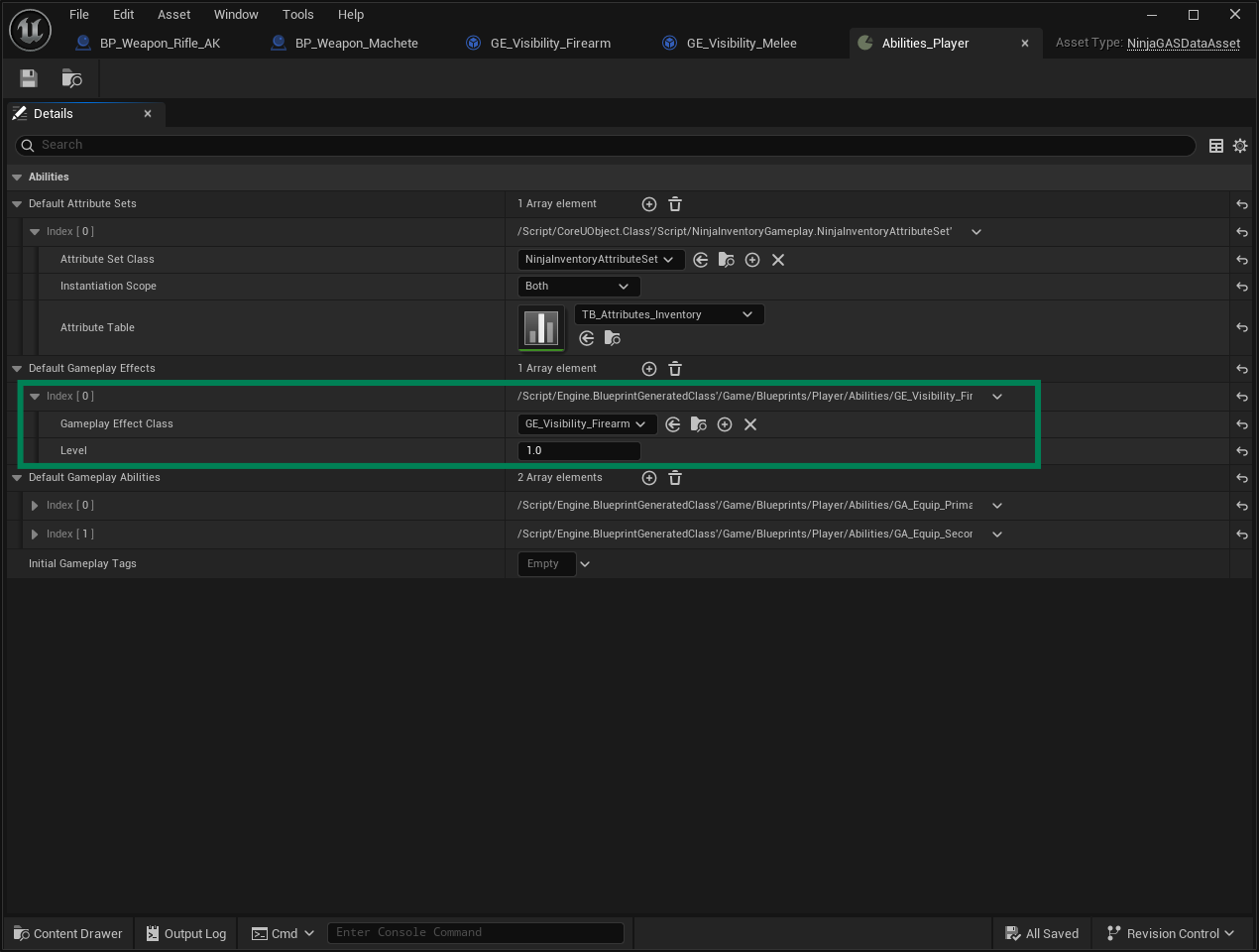 Grant firearm effect by default Grant firearm effect by default