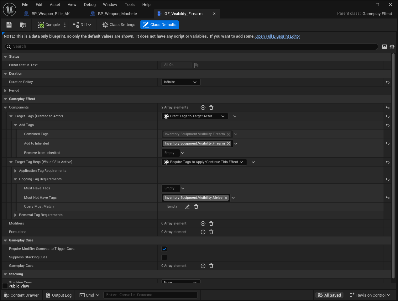 Firearm visibility effect Firearm visibility effect