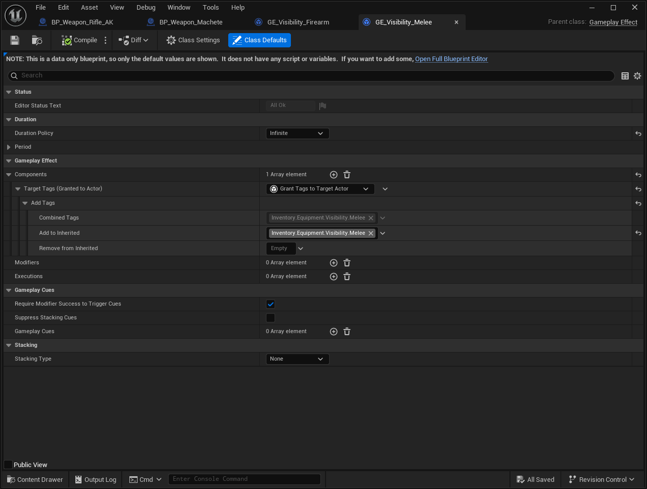Melee visibility effect Melee visibility effect