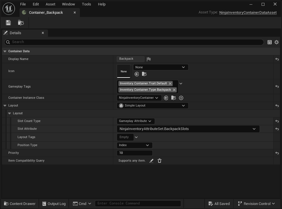 Container Data Asset Container Data Asset