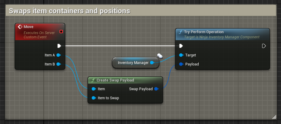 Swap operation sample in Blueprints