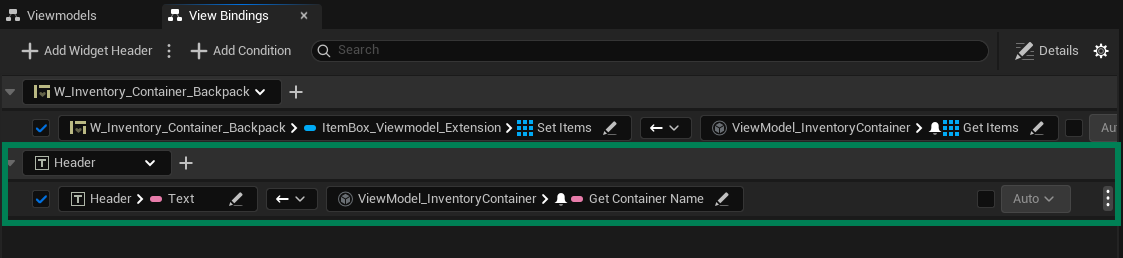 Container Name Binding Container Name Binding