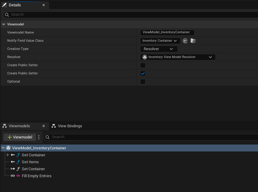 Container ViewModel Creation Container ViewModel Creation