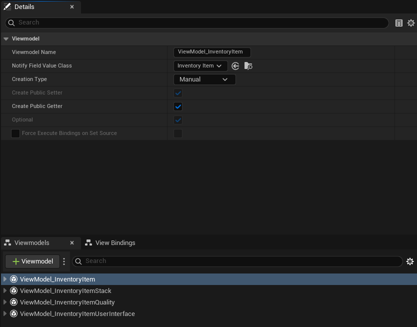 Item ViewModel Creation Item ViewModel Creation