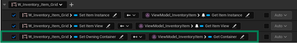 Container Binding Container Binding