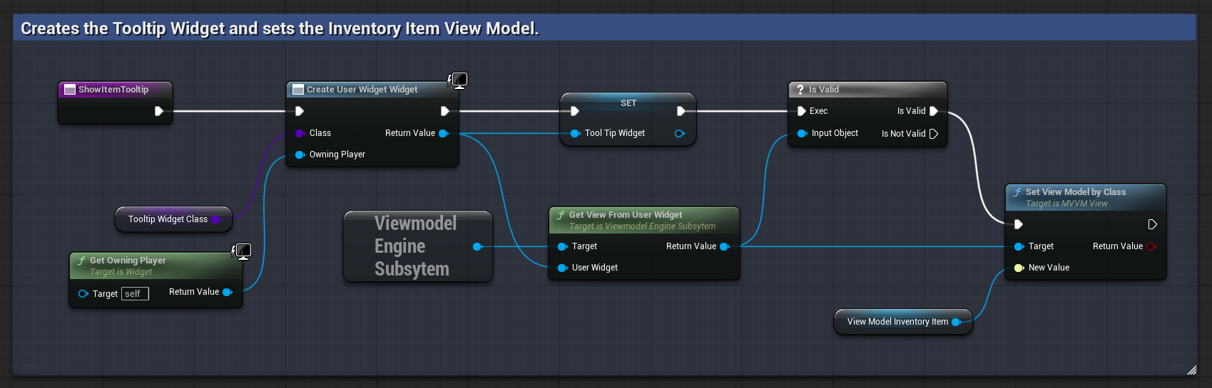 Tooltip Widget Creation