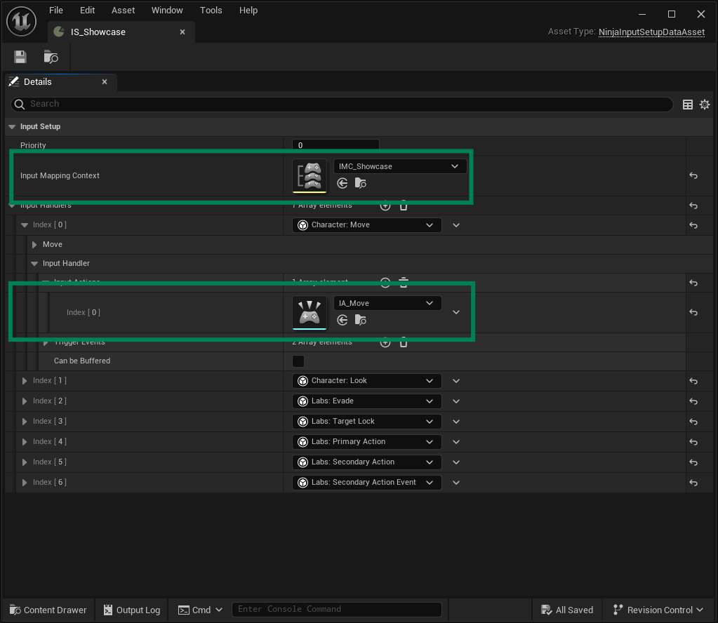 Basic Input Setup